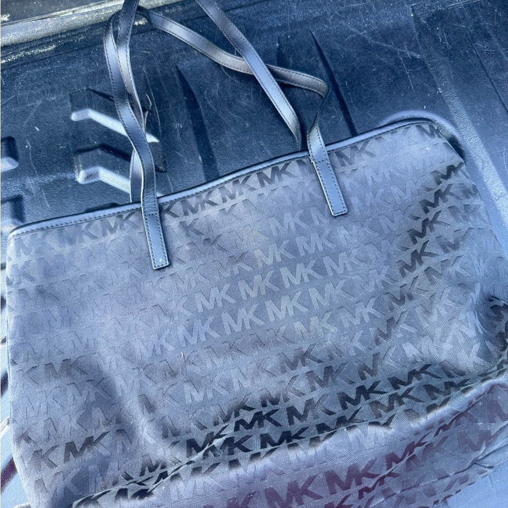 Michael Kors Monogram Black Tote